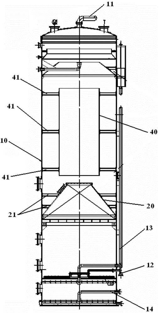 Sewage aeration treatment tower