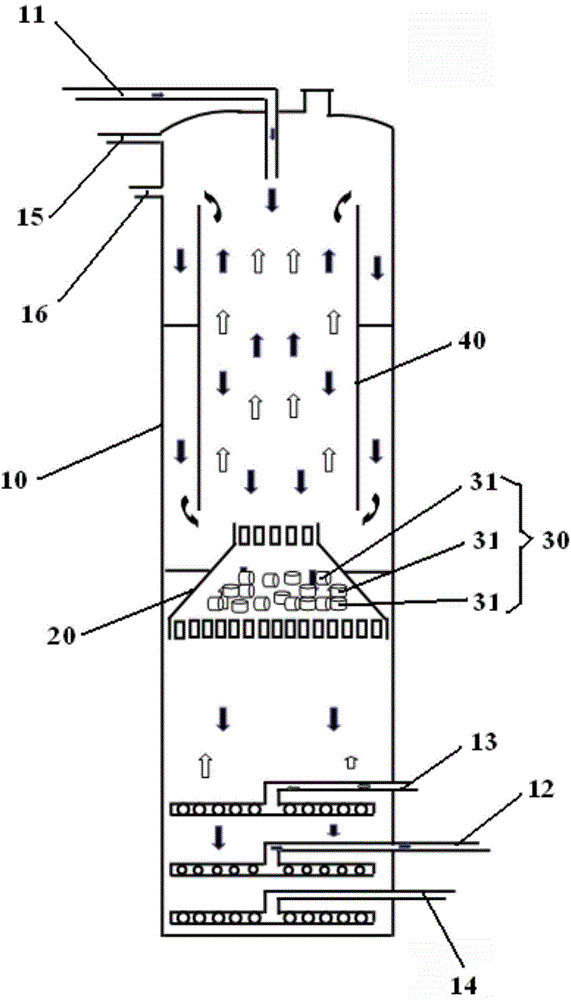 Sewage aeration treatment tower