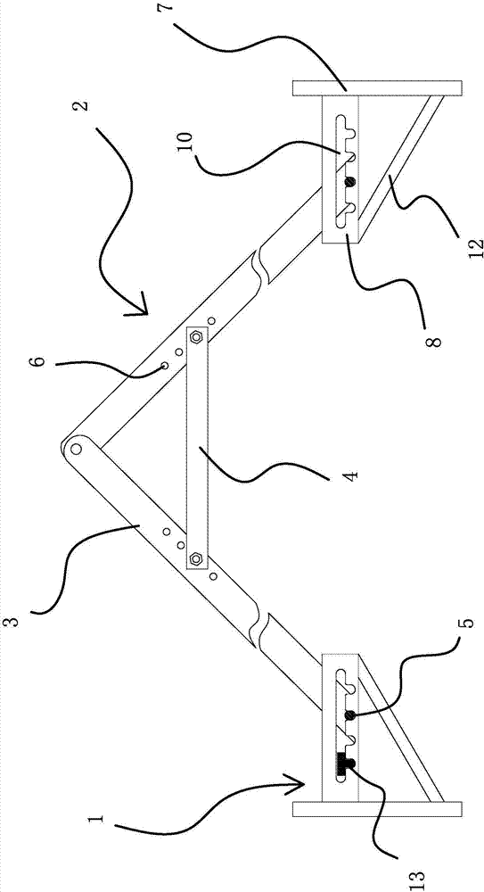 Roof bracket of intelligent greenhouse