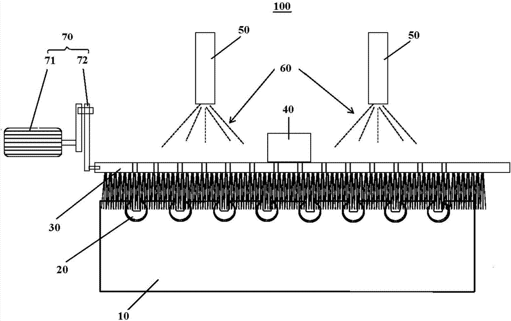 Device and method for treating rough face of the inner groove of quartz base plate for optical fiber coupler