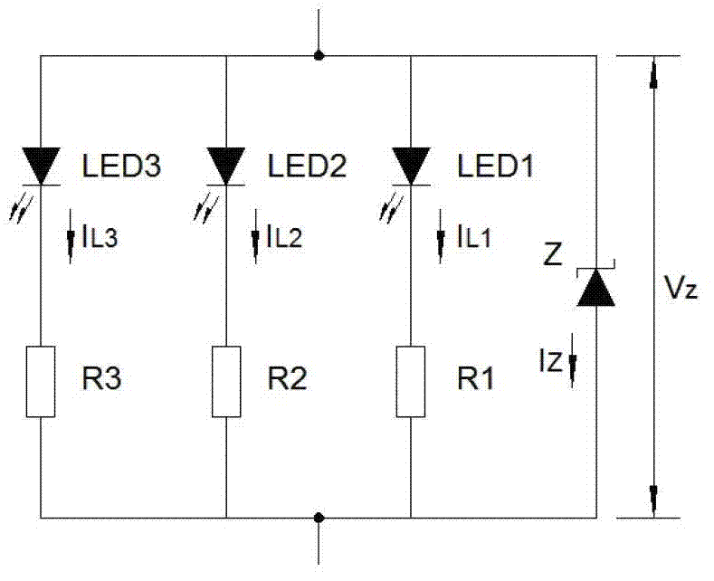 LED (Light-Emitting Diode) unit and constant-flow unit voltage-stabilizing LED lamp