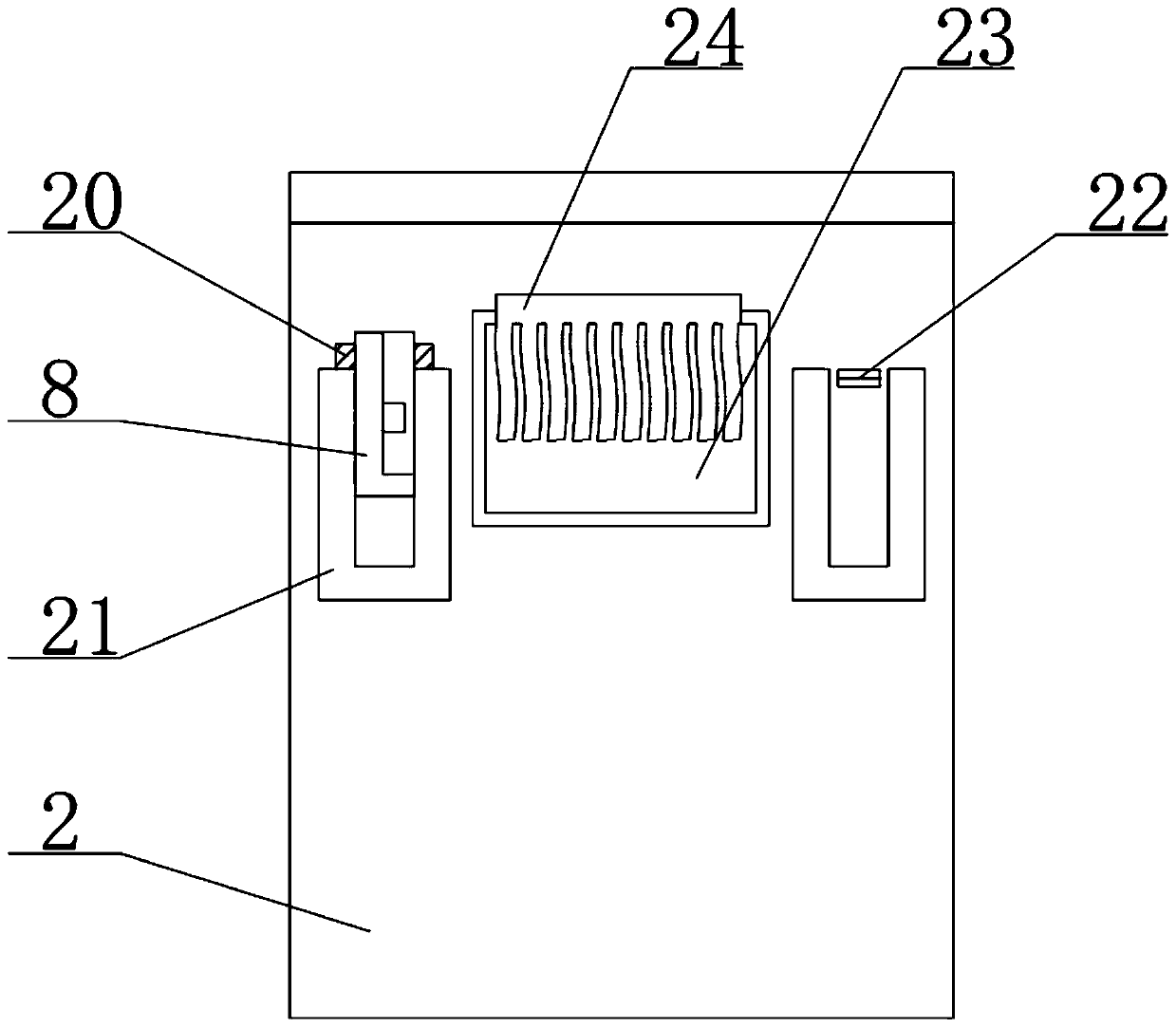 Quick-dismounted crushing device for high-purity fused quartz production