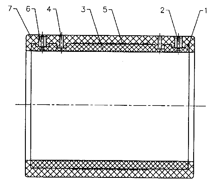 Method for manufacturing electrothermal smelting tube with reinforcing structure