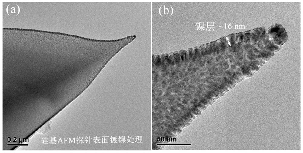 Preparation method of graphene functionalized silicon-based probe