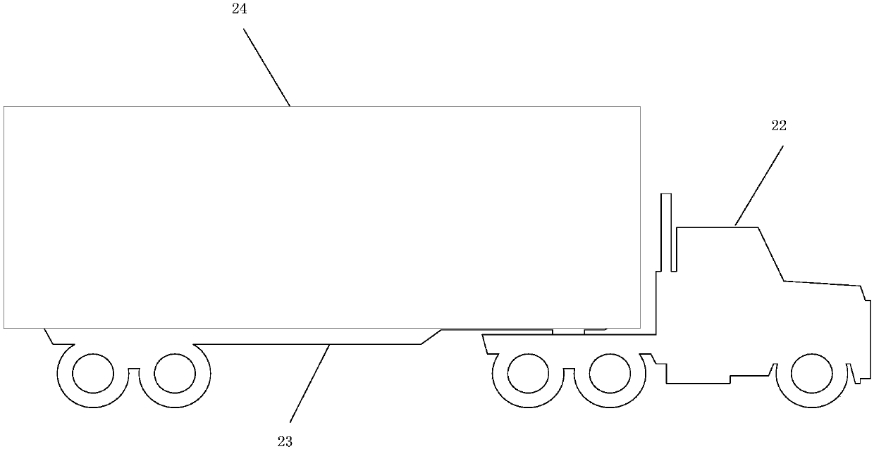 Emergency treatment vehicle for fire-fighting wastewater in crude oil tank area