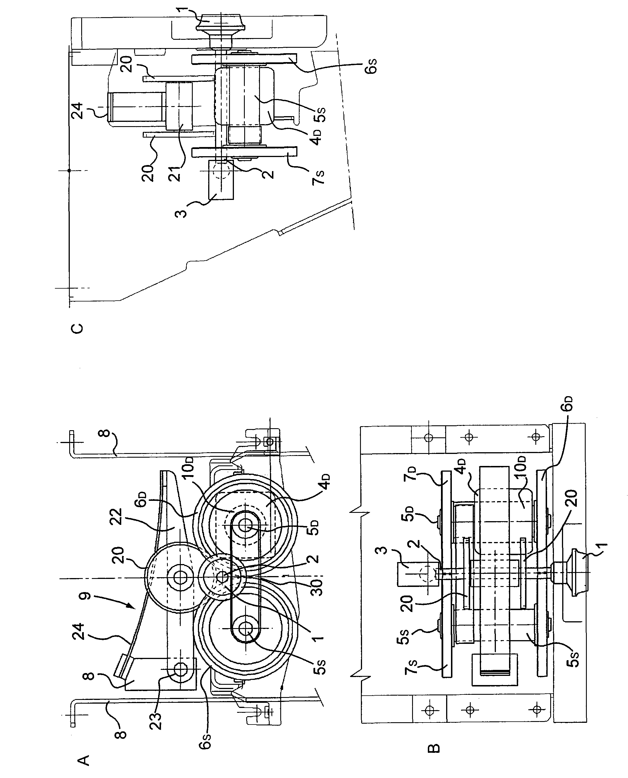 Device for individually actuating open-end spinning rotors