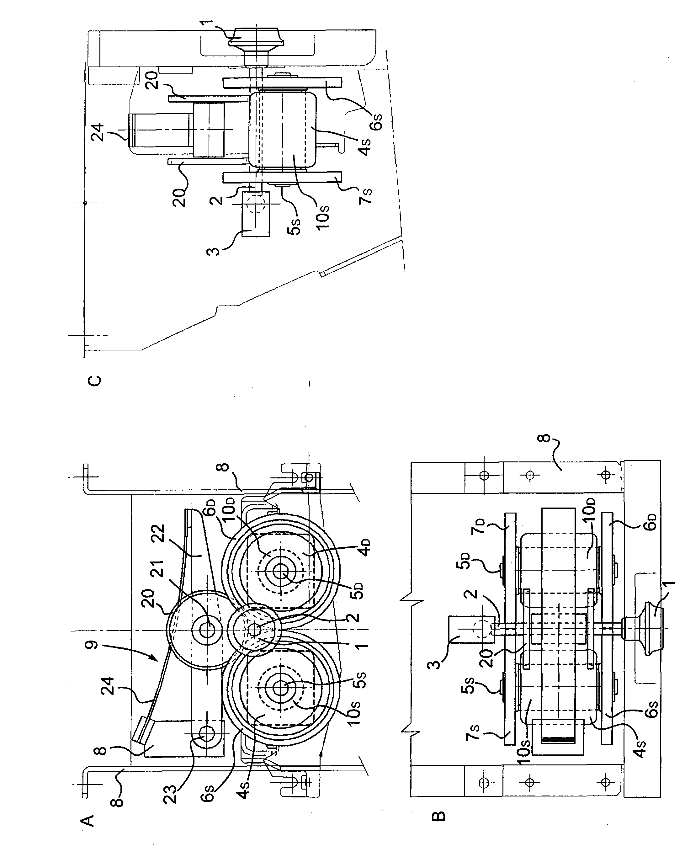 Device for individually actuating open-end spinning rotors