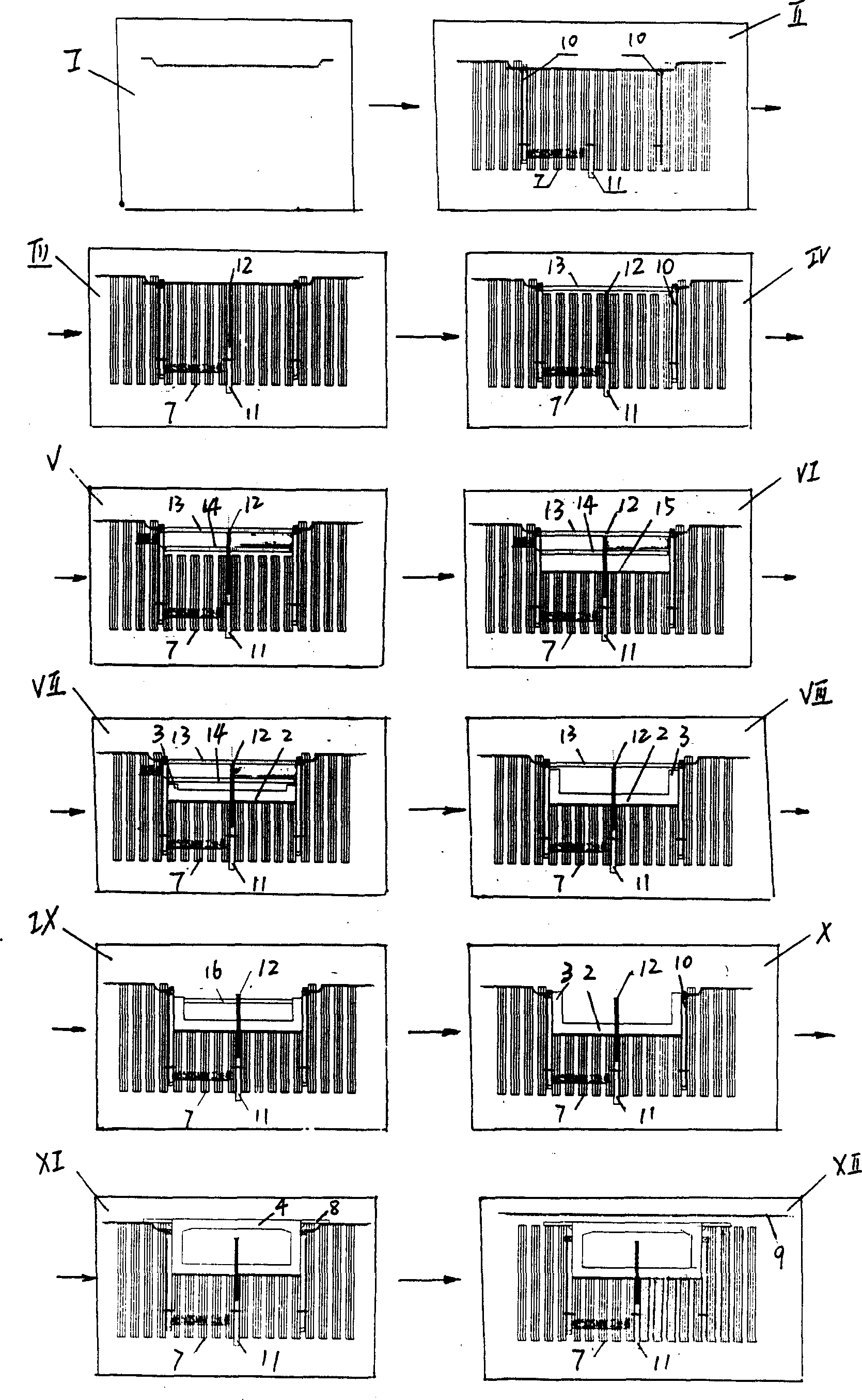 Airport taxi-track down connection channel, and its construction method