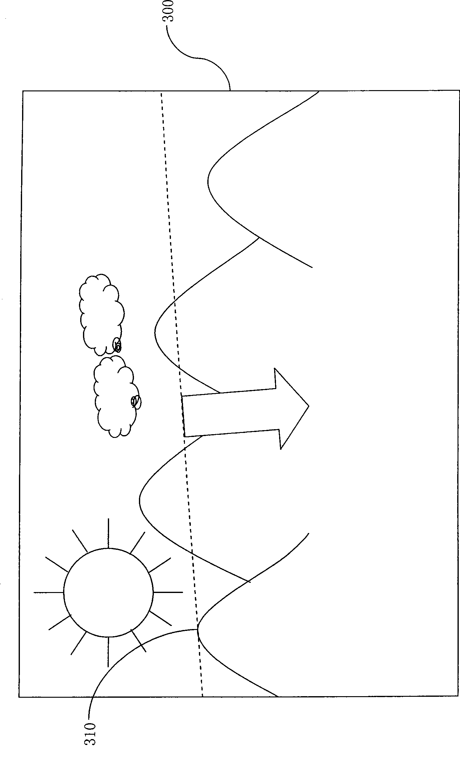 Method for processing gradual layered mirror of digital image