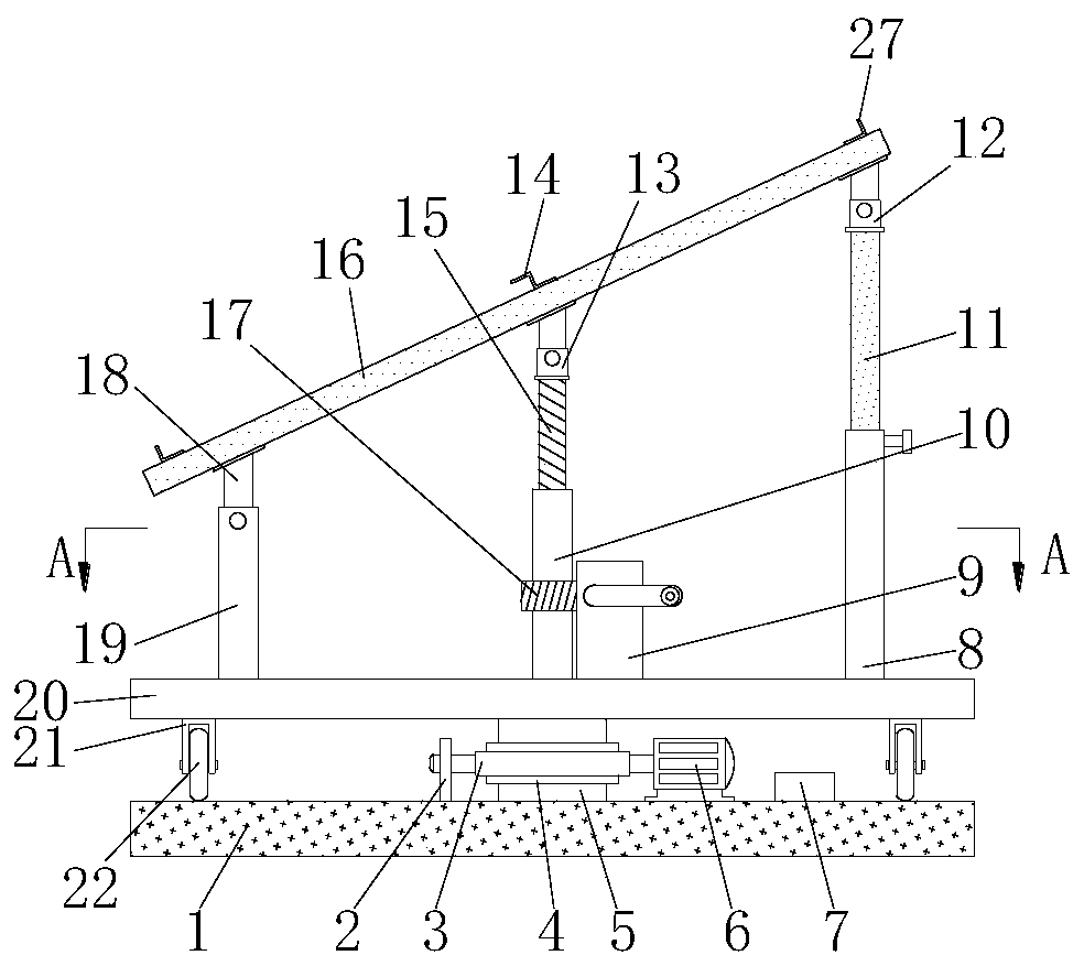 Solar cell panel mounting bracket