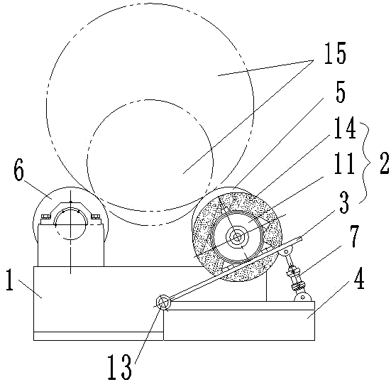 Nodular cast iron pipe ring cutting device