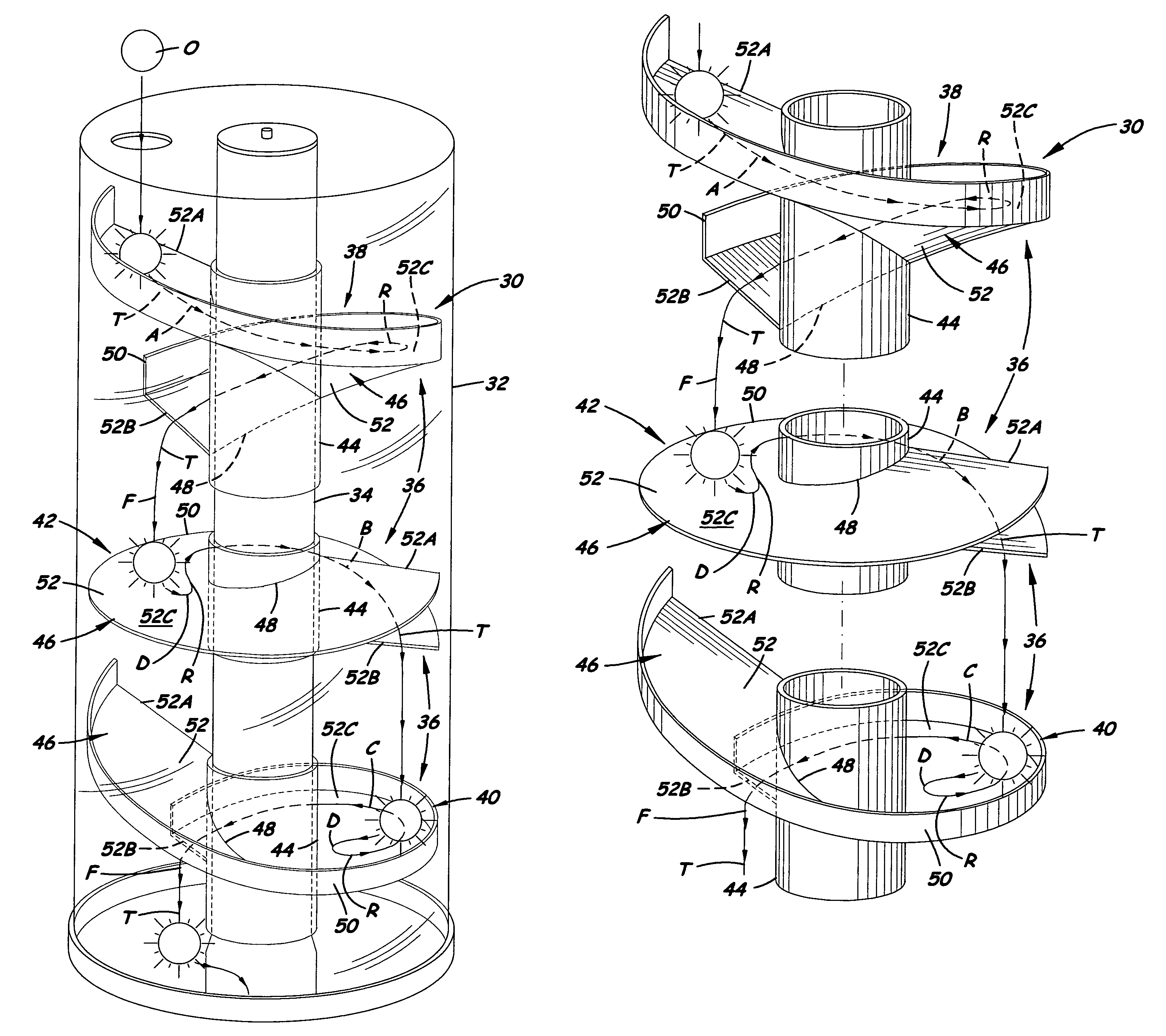 Product transfer assembly for a vending machine