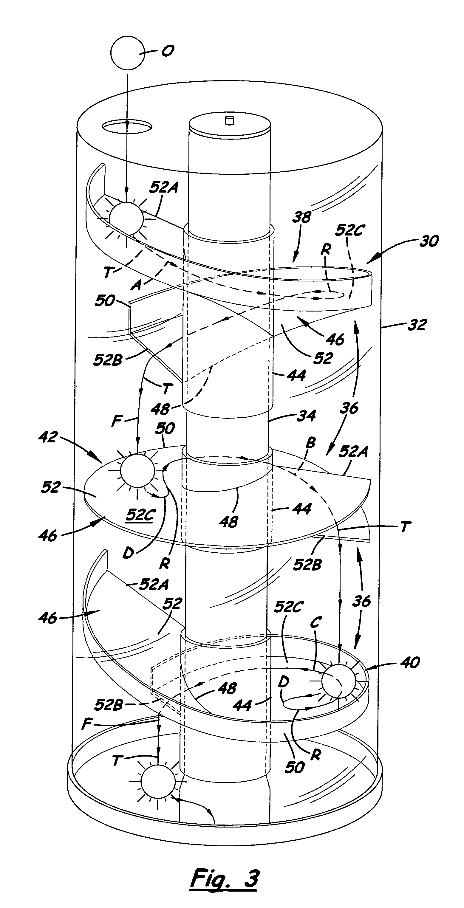 Product transfer assembly for a vending machine