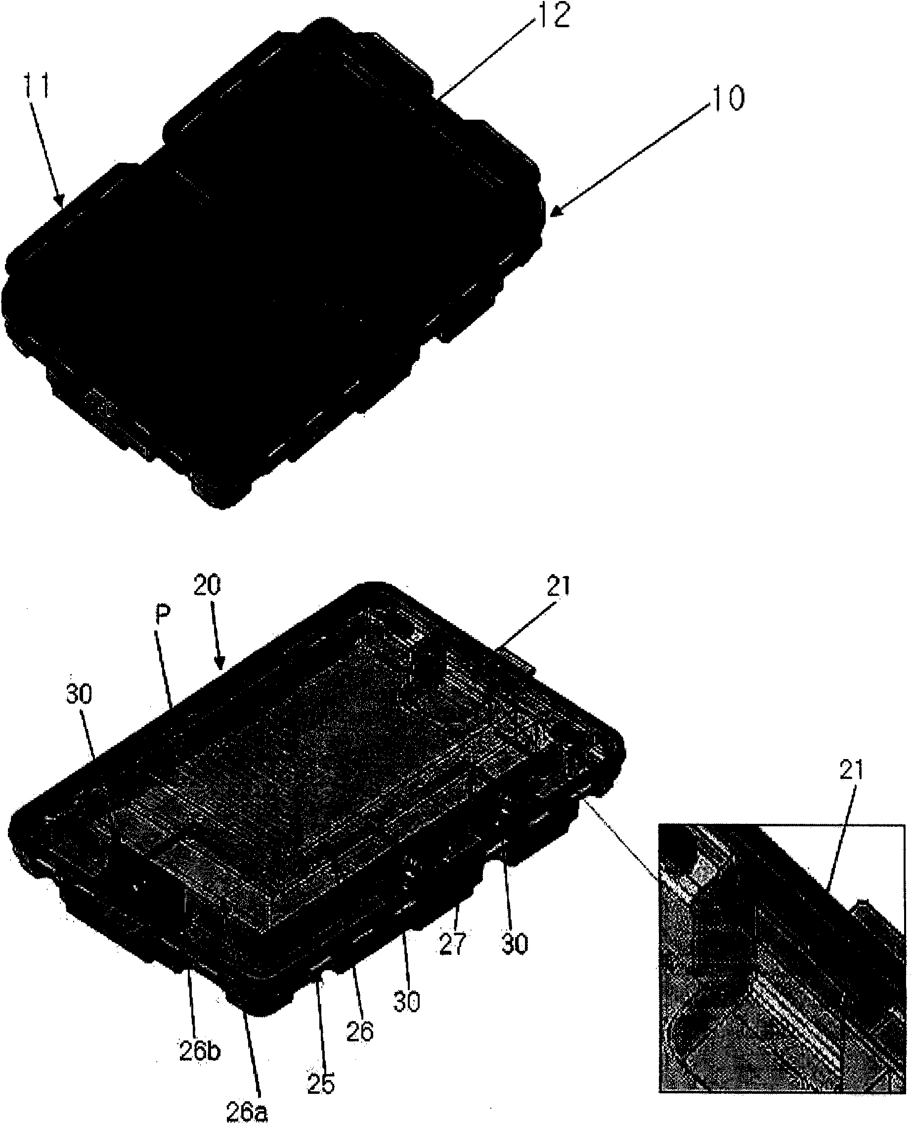 Carrier box for polarizer