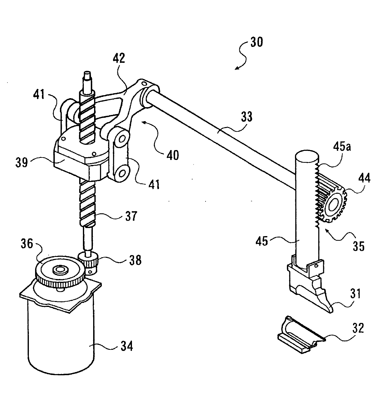 Cloth cutting device of hole stitching machine