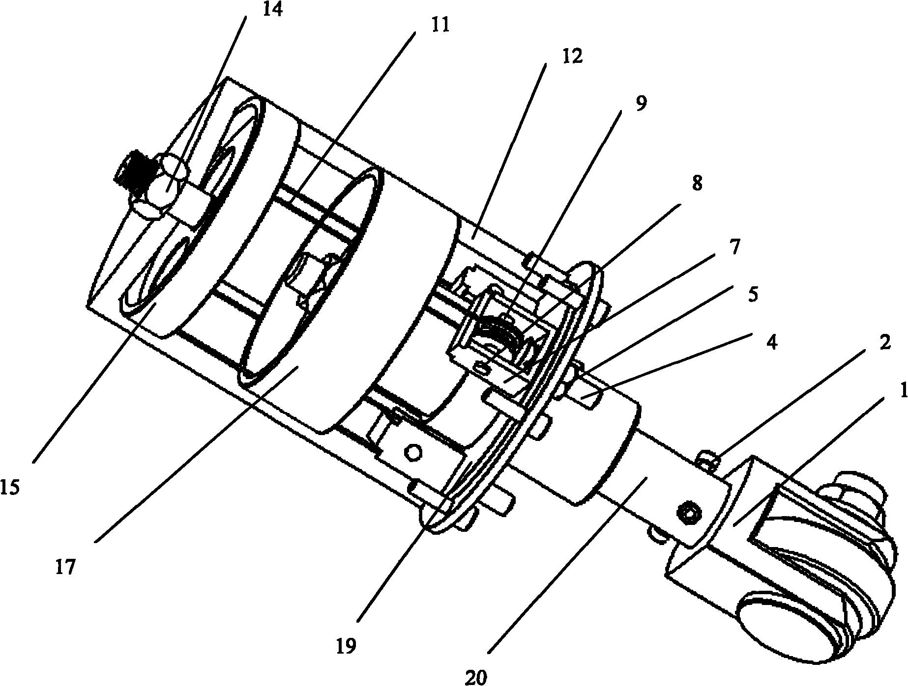 Gravity-type adjustable rolling tool