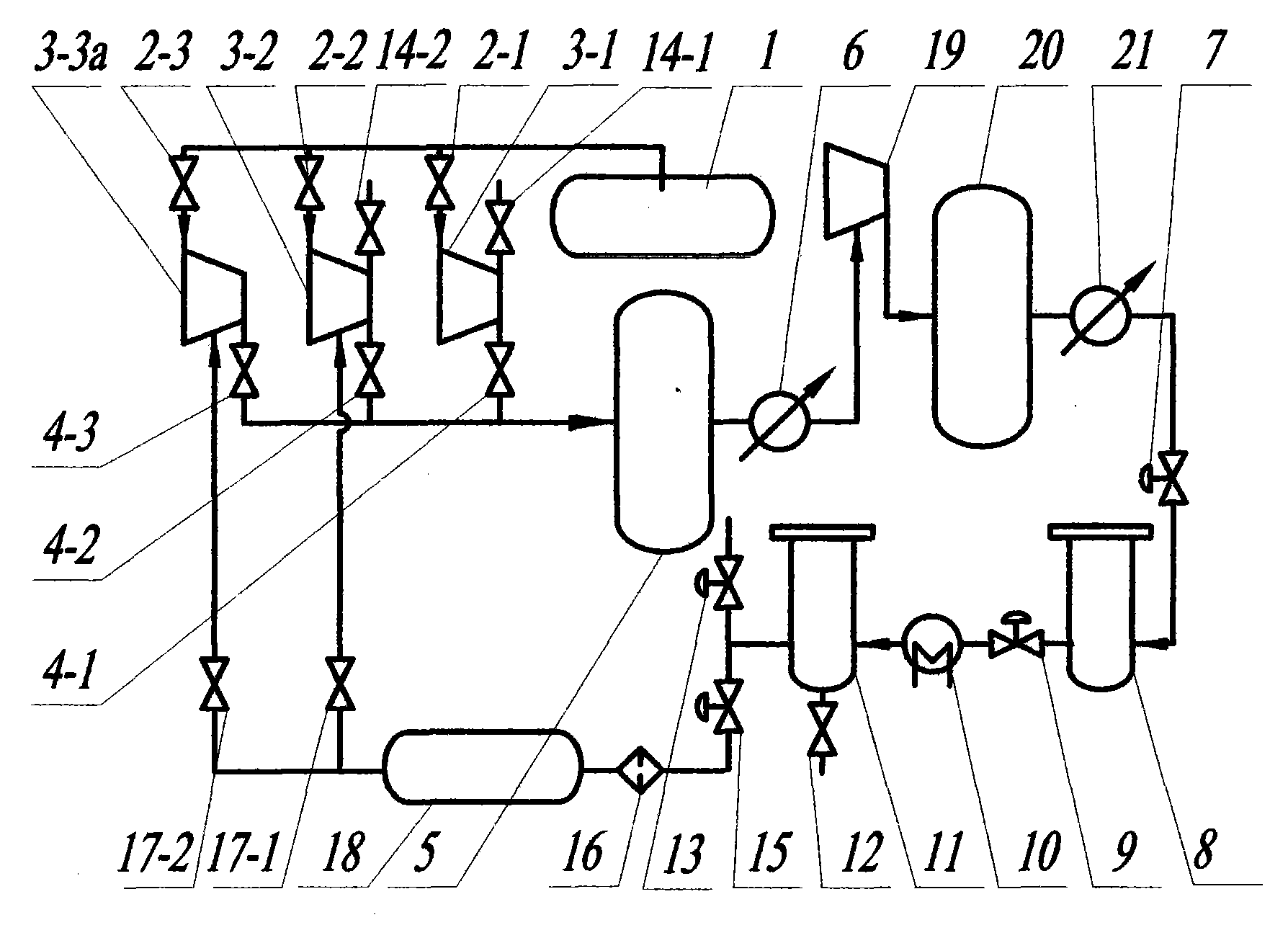 Supercritical carbon dioxide extraction process flow in combination with urea production system