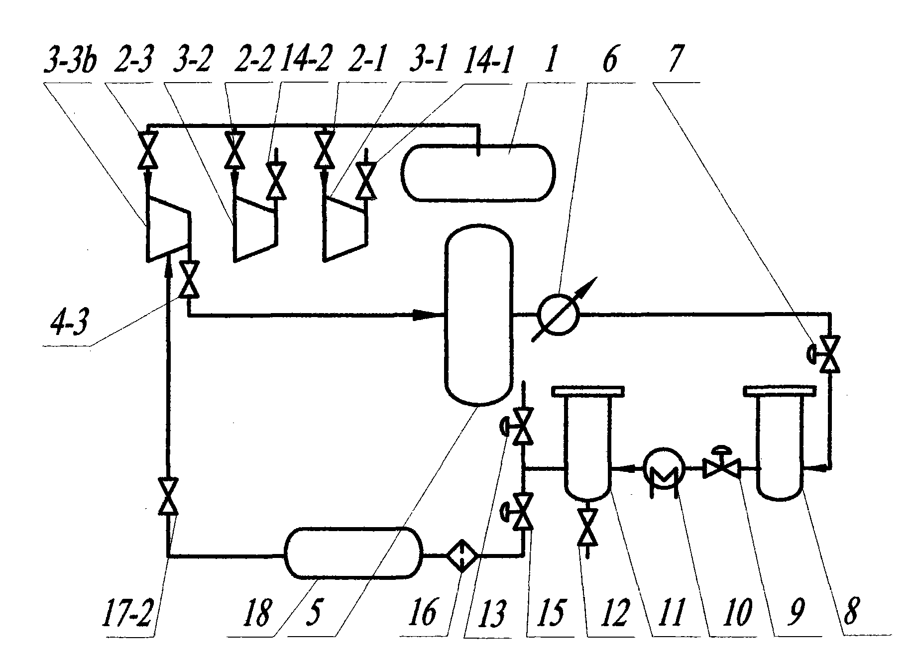 Supercritical carbon dioxide extraction process flow in combination with urea production system