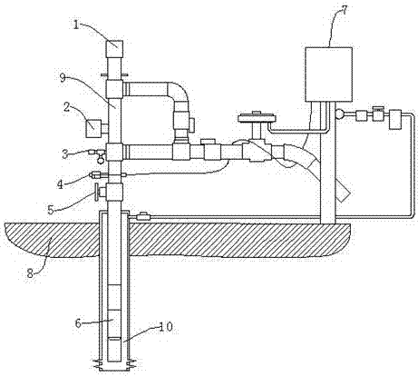 Automatic executing water-discharging gas-producing device