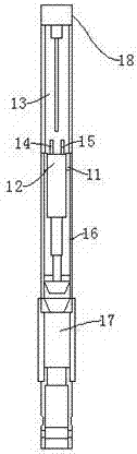 Automatic executing water-discharging gas-producing device