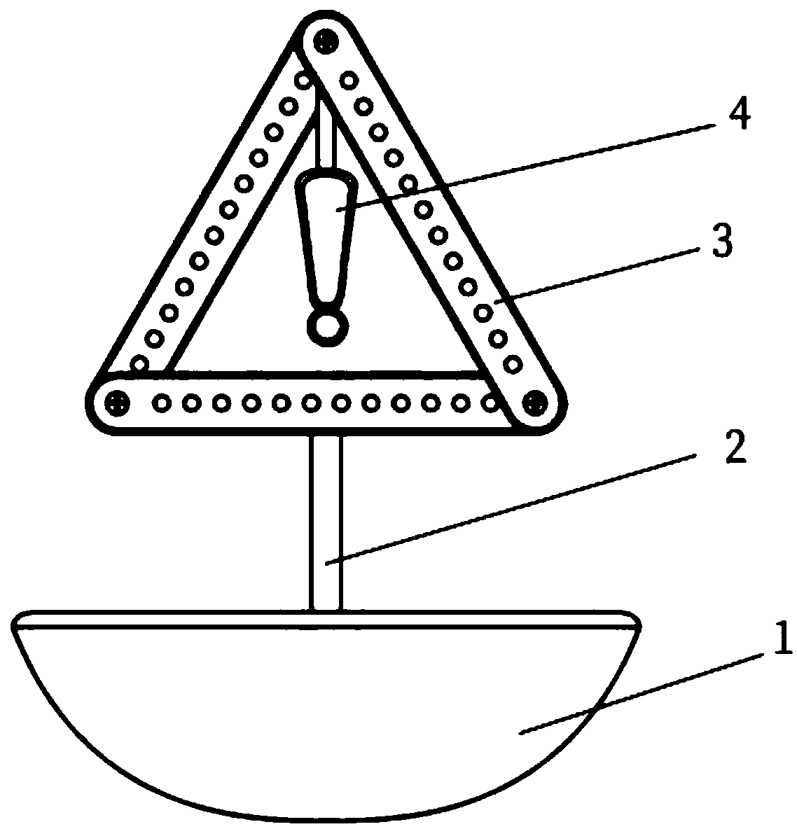 Warning sign board for power equipment