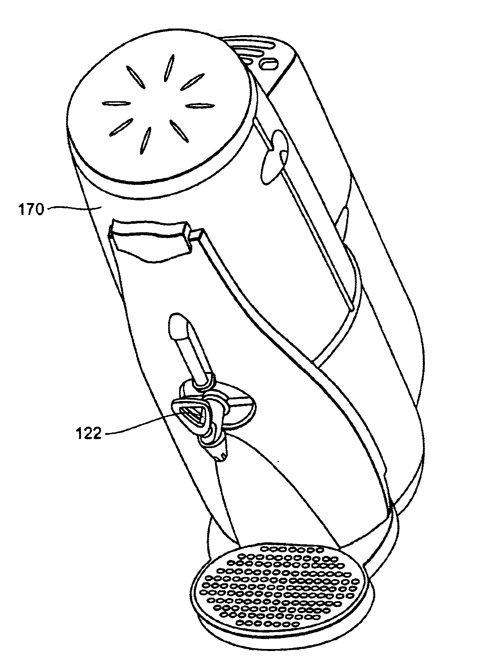 Brewed iced tea or non-carbonated drink dispenser with quiet operation