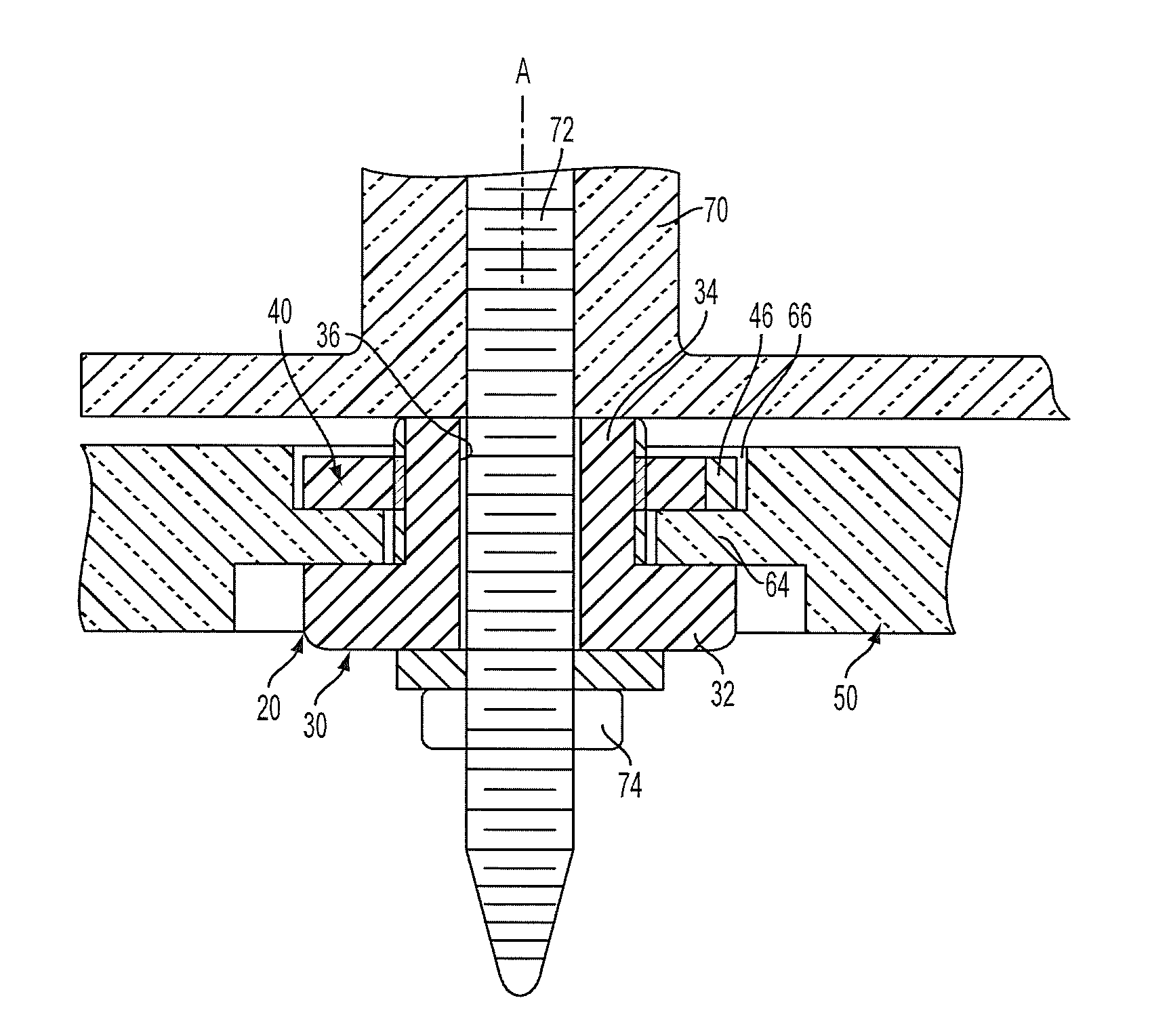 Self-loosening capsule