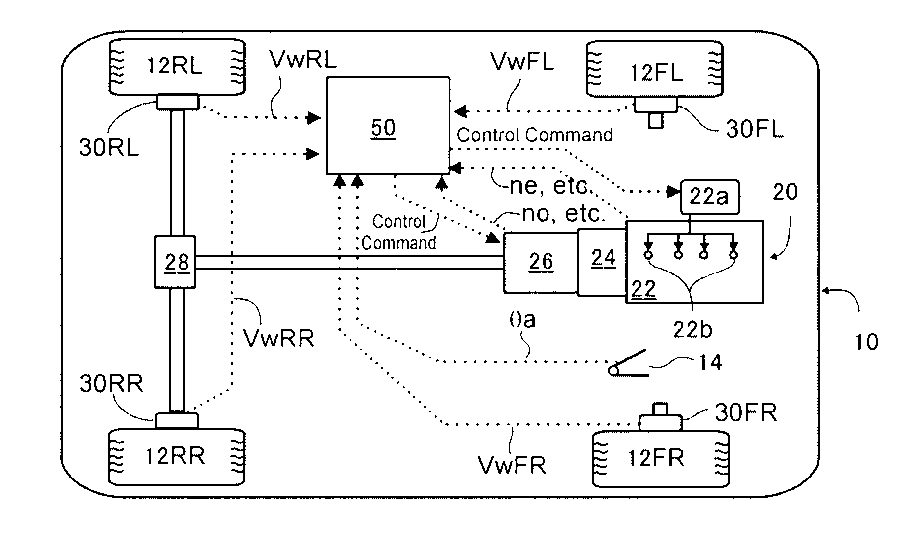 Vibration damping control device of a diesel engine vehicle