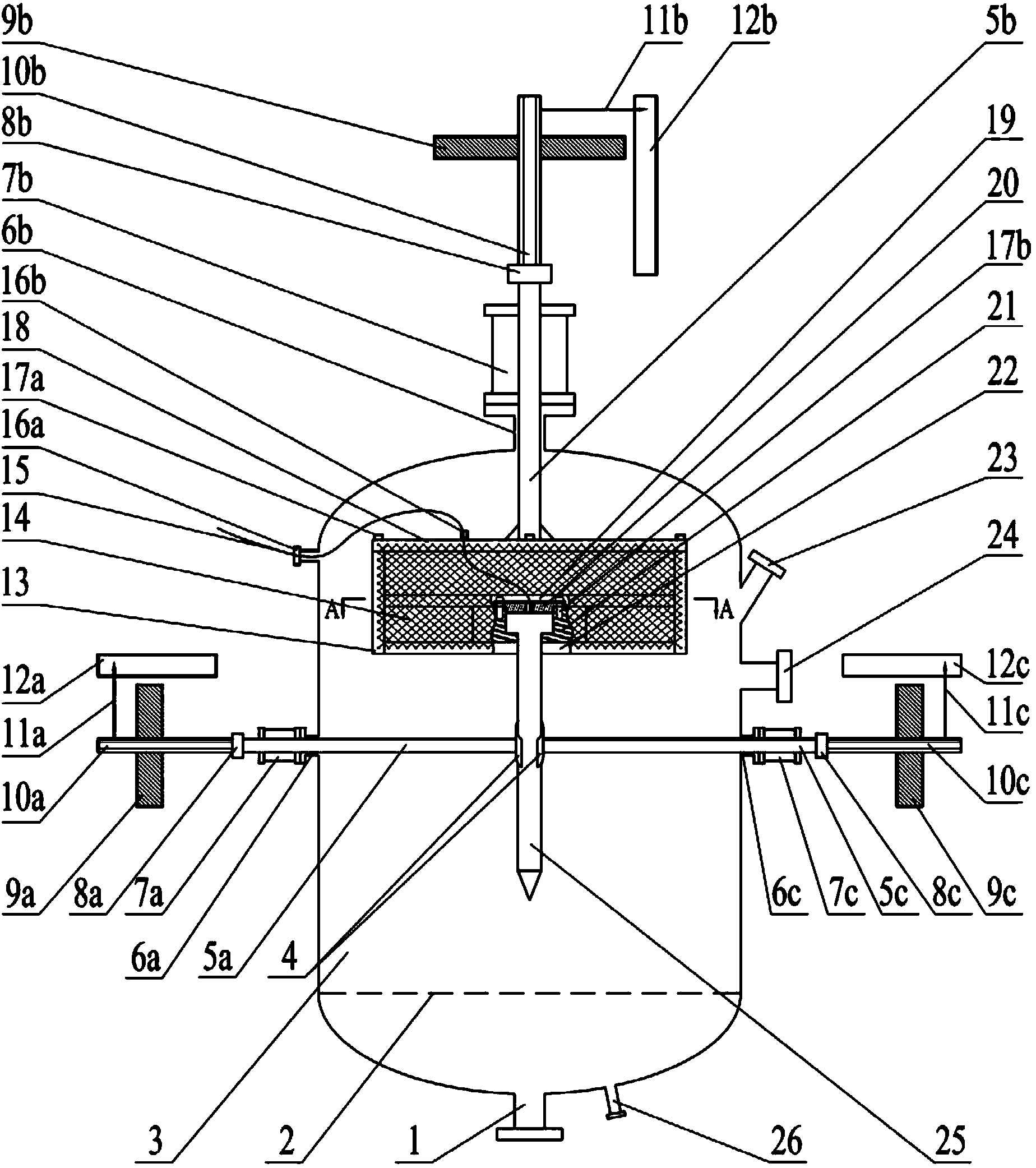 Mobile multi-point measuring device and measuring method for multiphase flow parameters of gas-solid fluidized bed