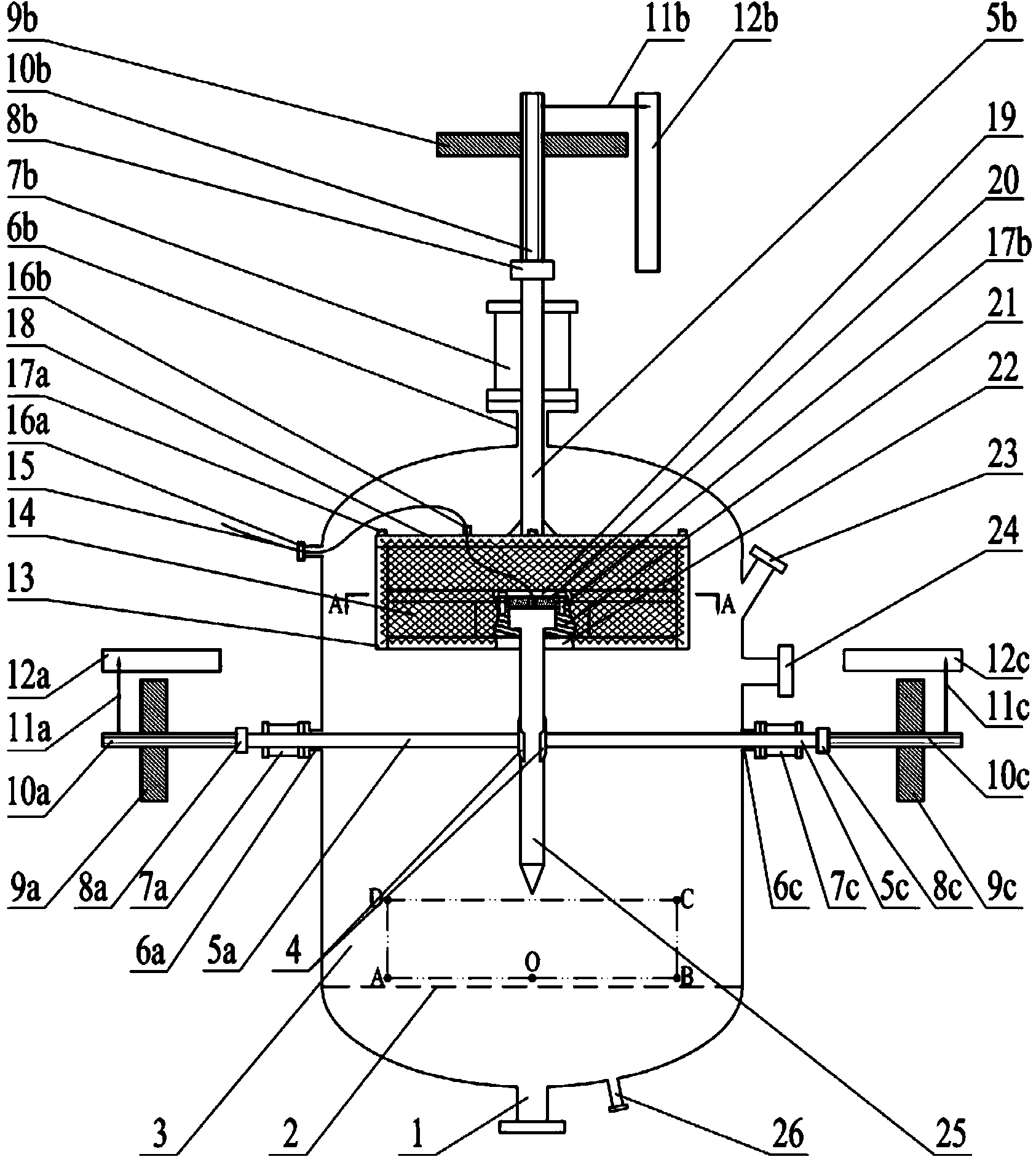 Mobile multi-point measuring device and measuring method for multiphase flow parameters of gas-solid fluidized bed