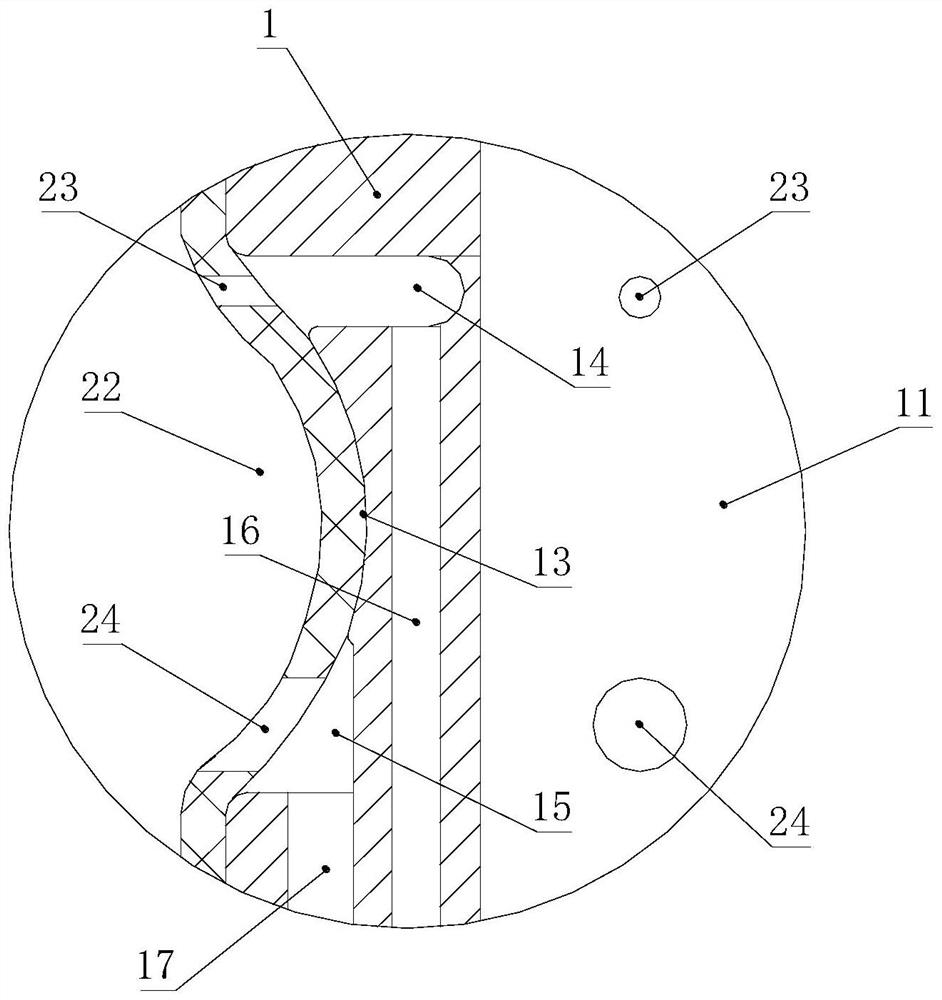 Dosing device for cleaning in anorectal department and manufacturing method thereof