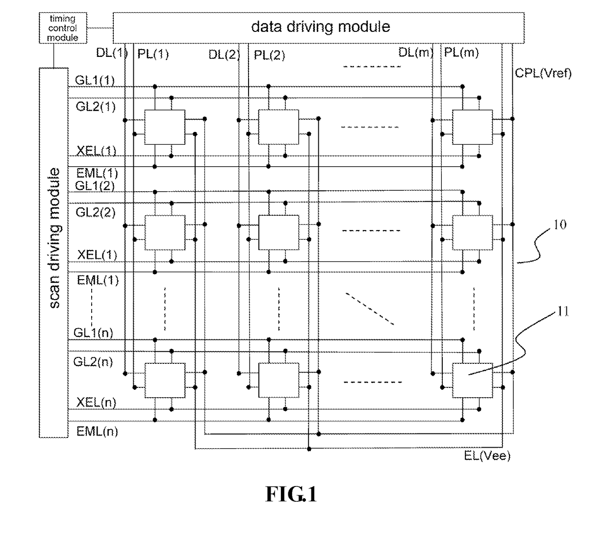 Organic light emitting diode pixel driving circuit, display panel and display device