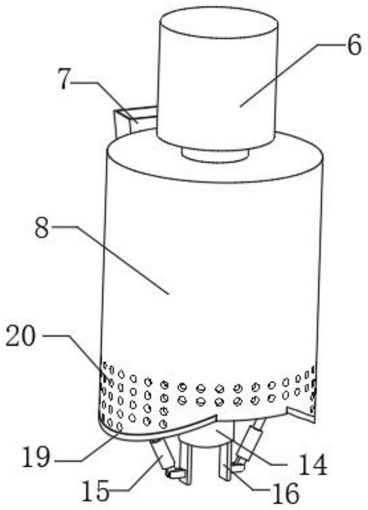 Kitchen waste crushing and squeezing all-in-one machine