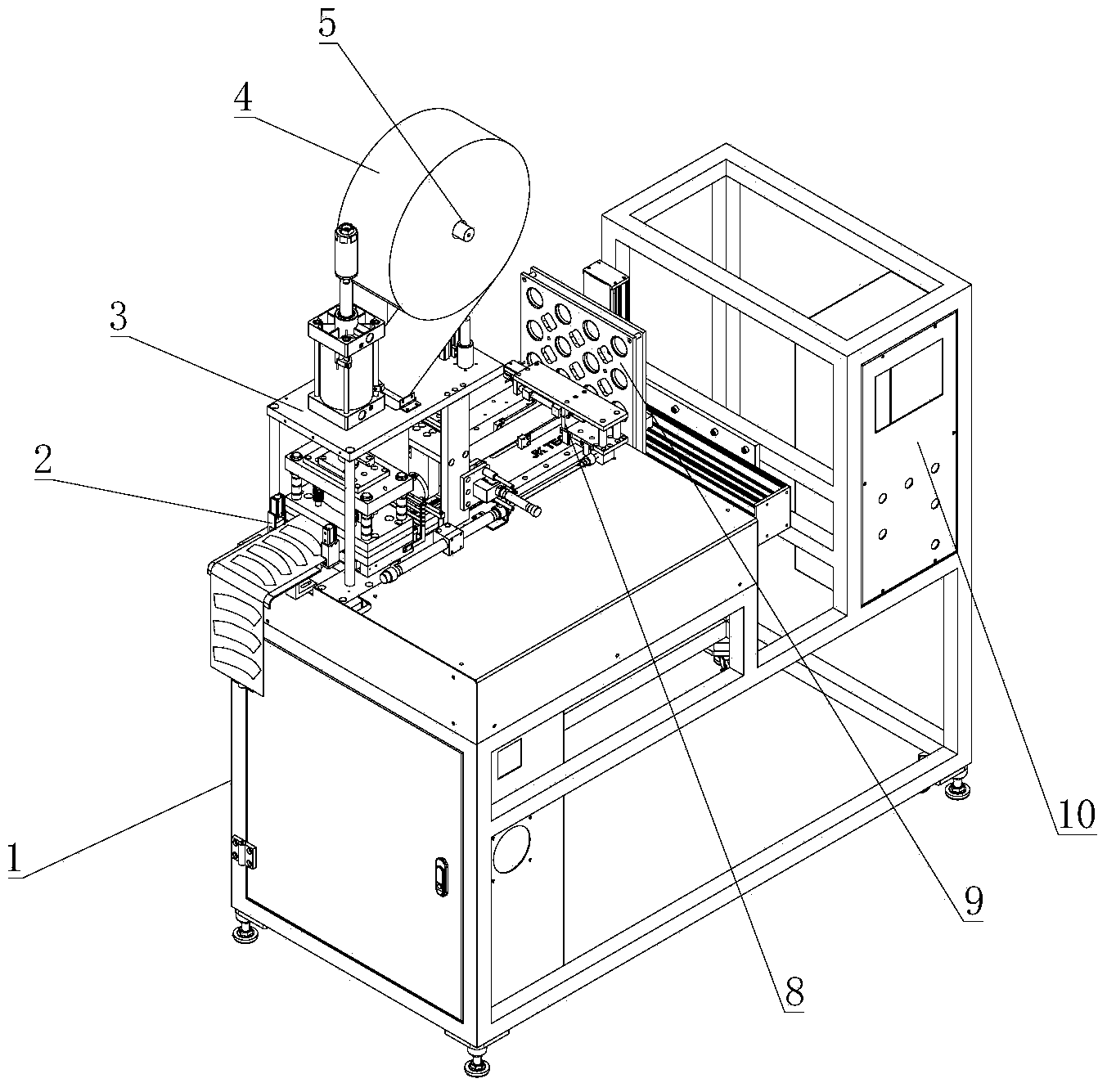 Full-automatic coffee screen cloth forming device