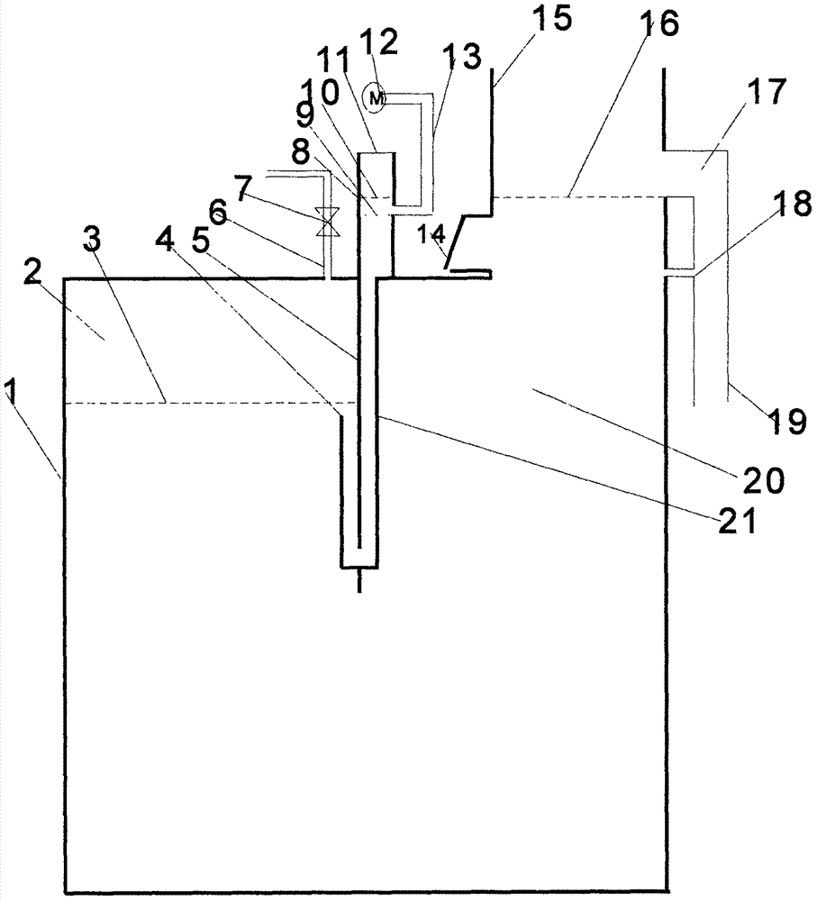 Device for removing scum in curved-adit biogas tank