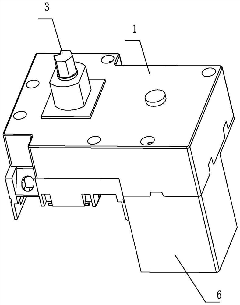 Rotary switch with energy storage mechanism