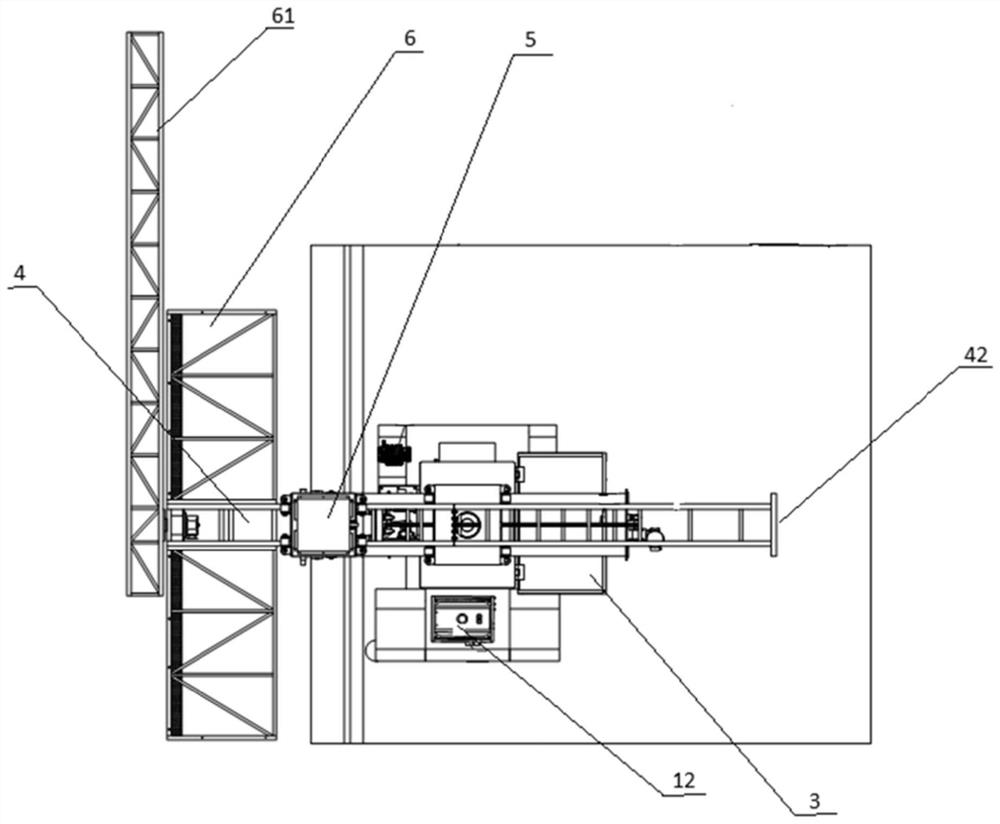 Bridge rainwater pipe construction vehicle