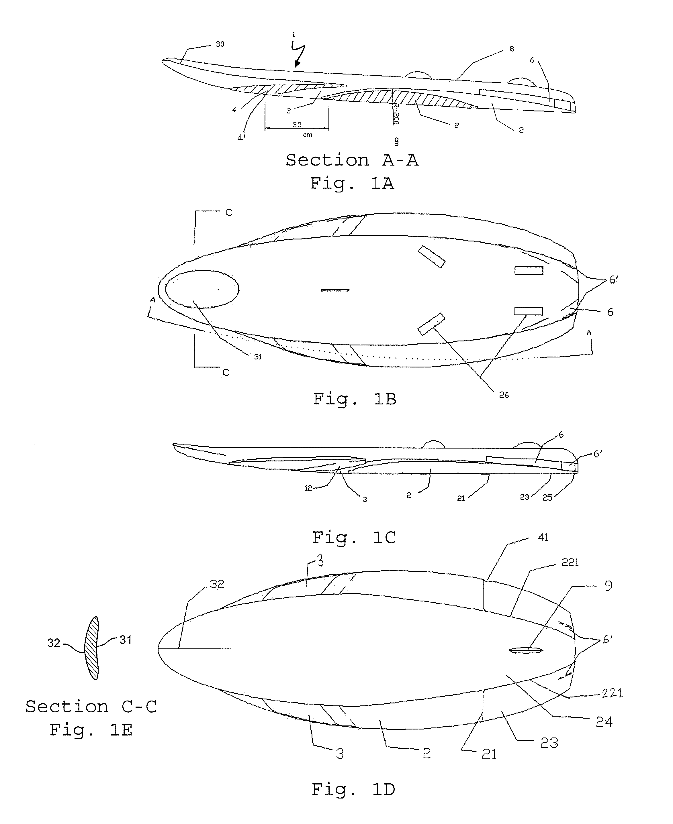 Sailboard with slotted winglets