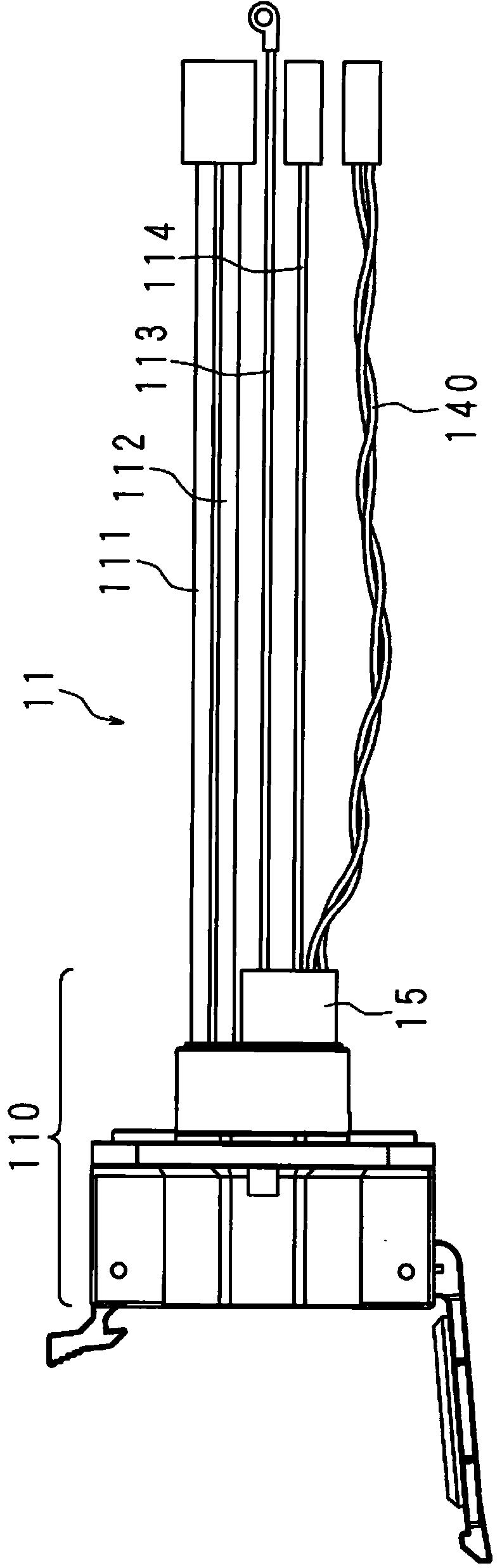 Power reception connector and communication system