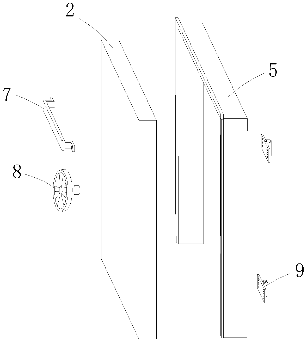 Assembly line for production of steel-structure protection doors