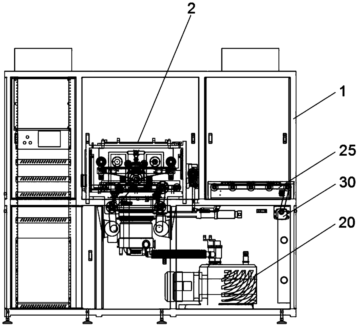 Horizontal type movable cathode coating machine