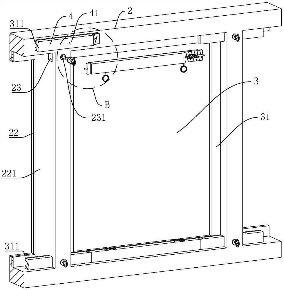 Glass curtain wall structure convenient for quick installation and installation process thereof