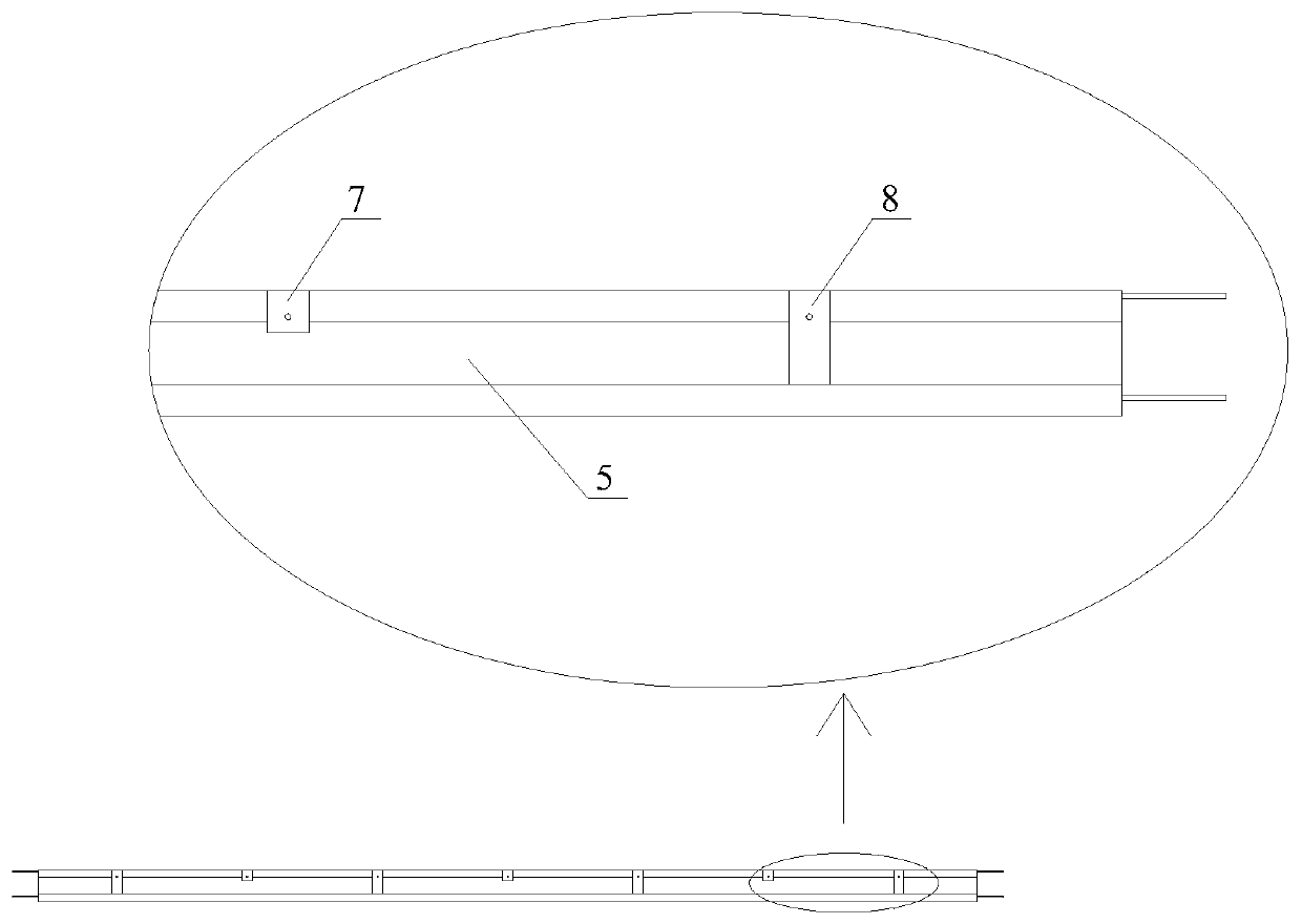 Prestressed concrete hollow floor slab and construction method thereof