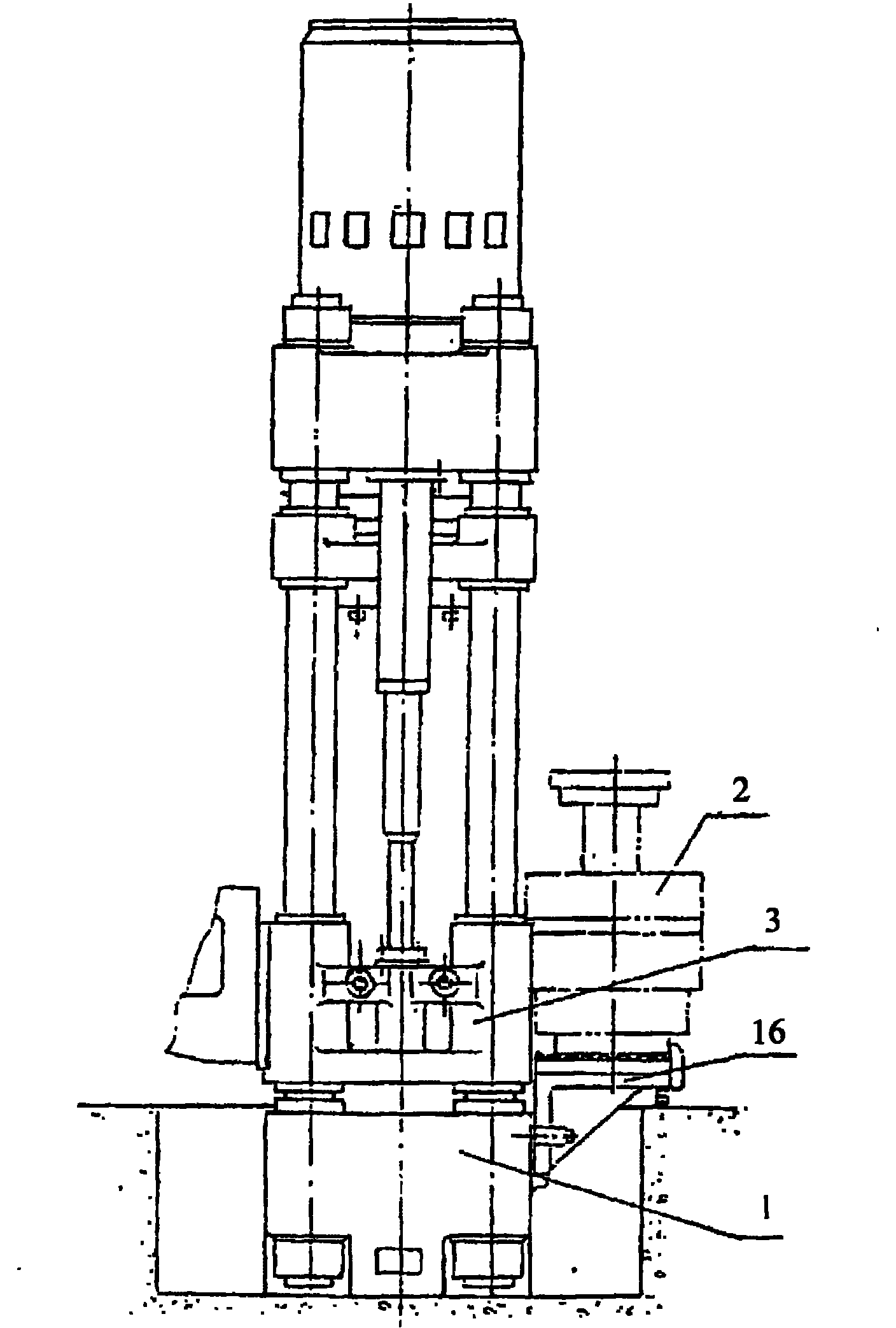 Lower mold positioning and locking device for fire-resistant brick forming hydraulic machine mold