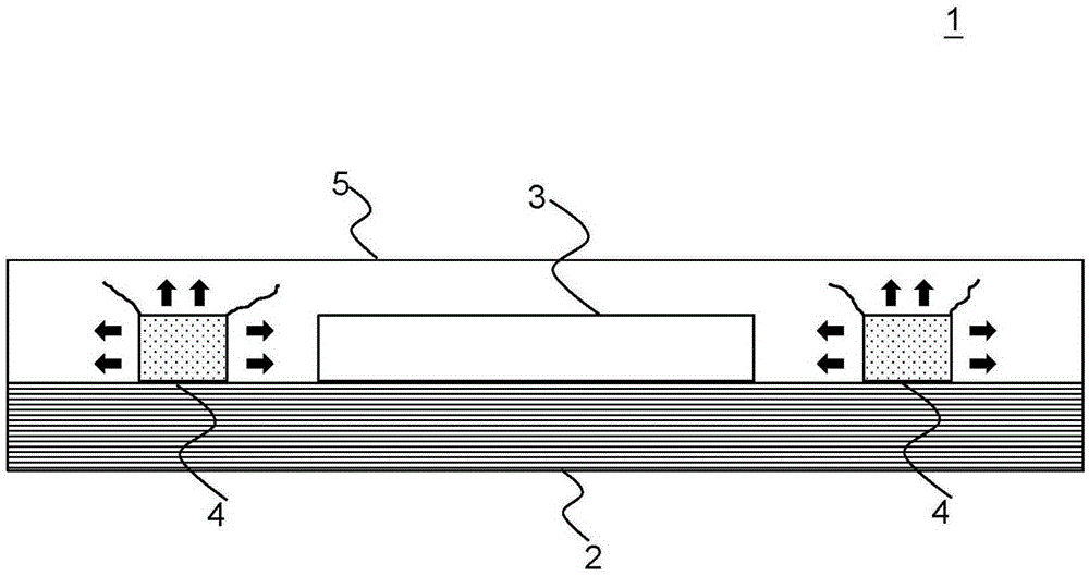 Printed circuit board element for forming enhancement mode biosensing module and fabrication method for printed circuit board element