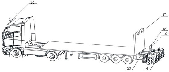 Hydrogen energy long pipe trailer with intelligent safety protection device and safety protection method