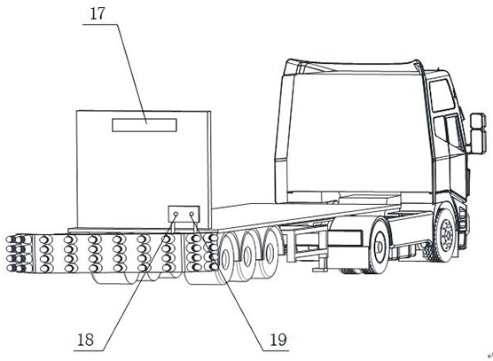 Hydrogen energy long pipe trailer with intelligent safety protection device and safety protection method