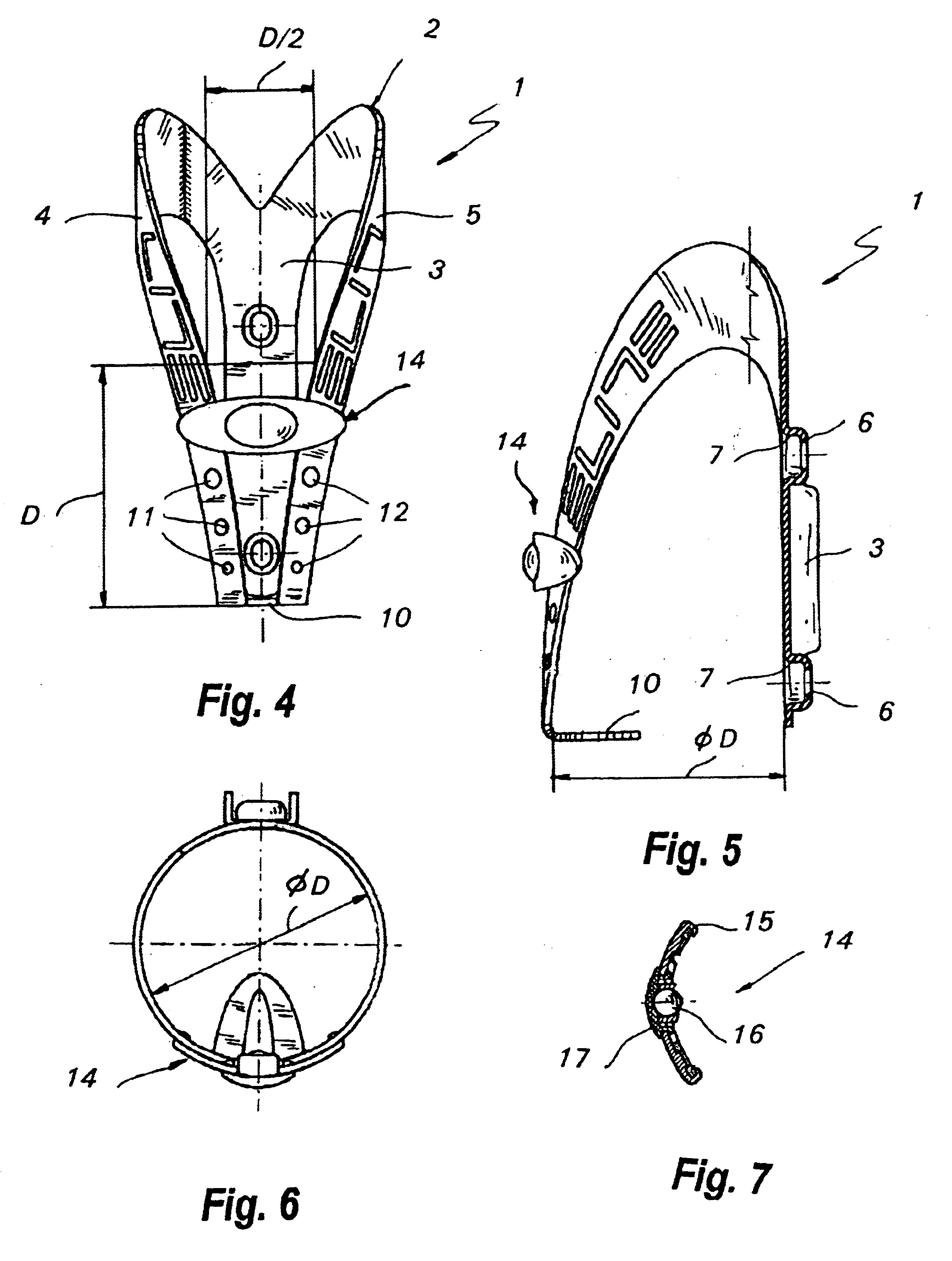 Support structure for bicycle bottles and similar containers