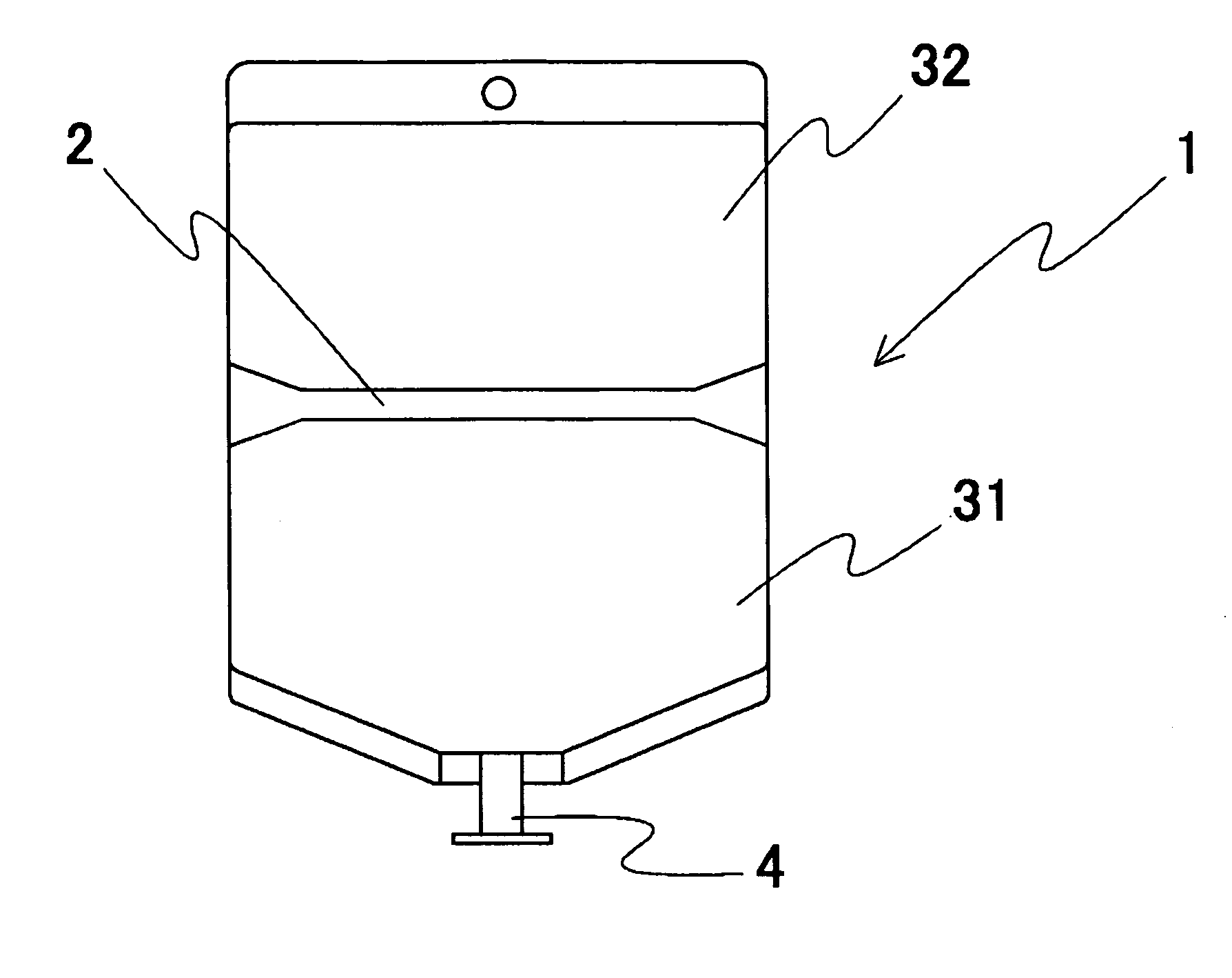 Plural-chamber container