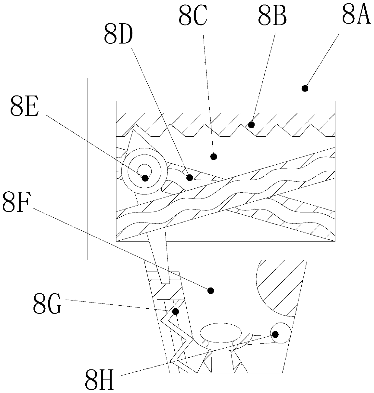 Laser material processing system capable of finely adjusting warping distance through striker for laser marking